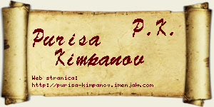 Puriša Kimpanov vizit kartica